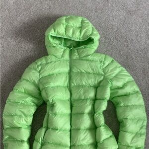 Bright Green Puffer Jacket